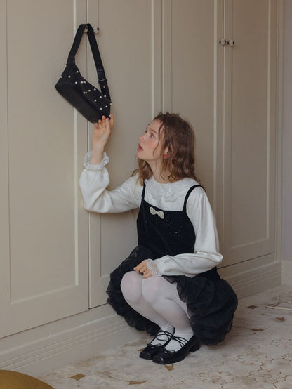 Twinkle Night Velvet Layered Dress