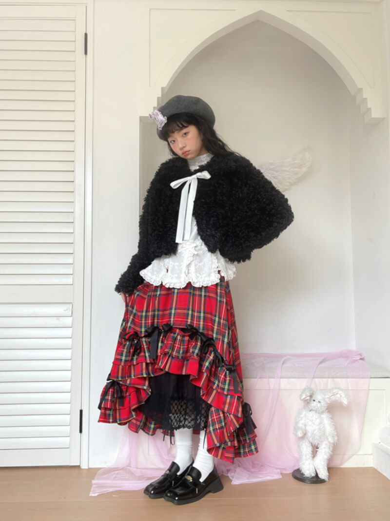 Sugar Fluff Ribbon Collar Jacket（全2色）