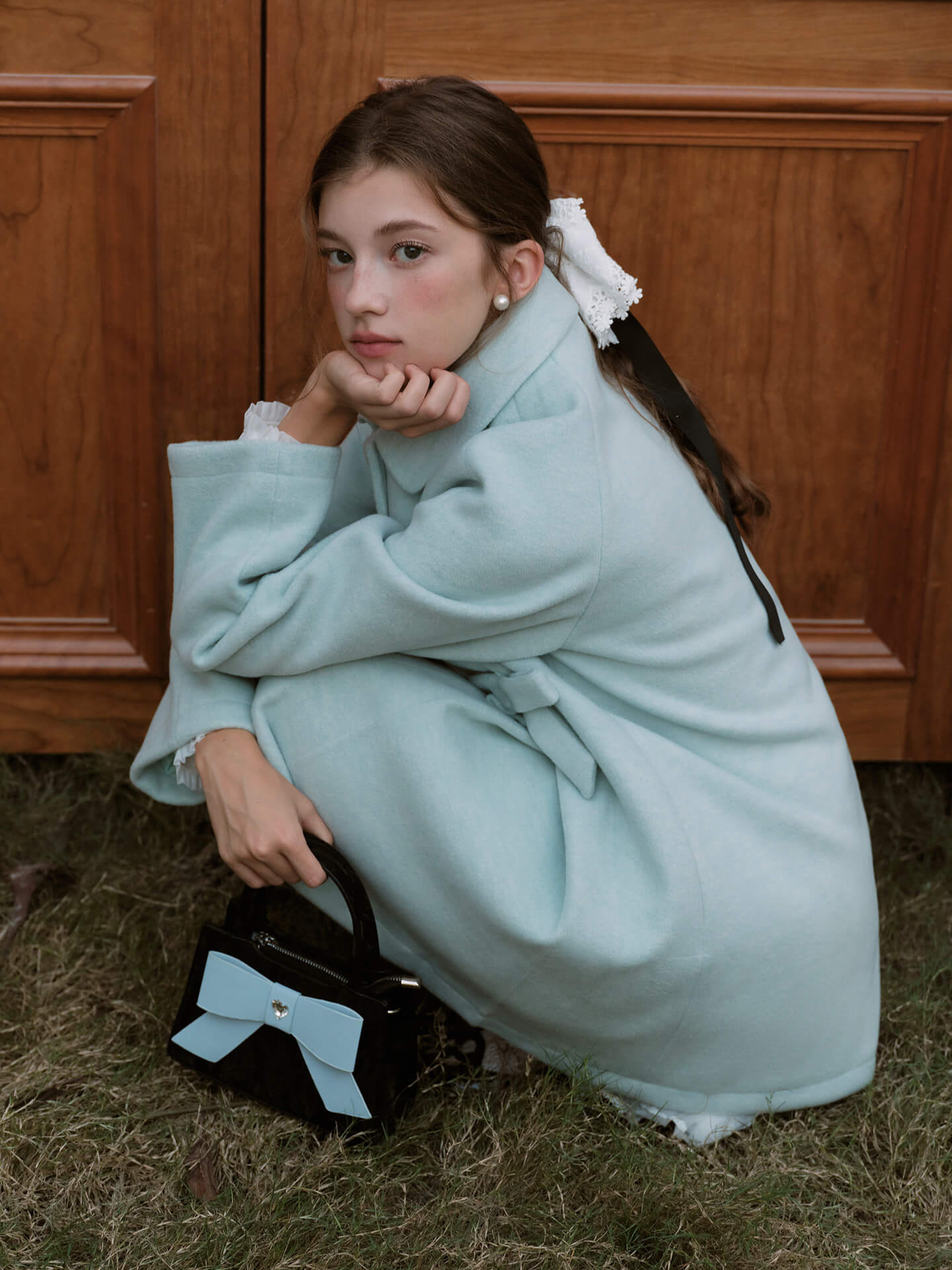 Mint Breeze Classic Flare Coat