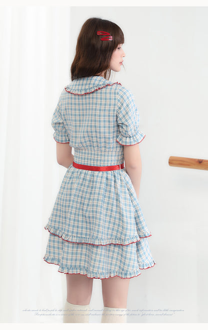 Cherry Pop Checked Dress