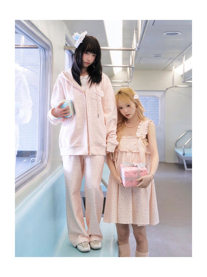 Grace Floral Ribbon Shoulder Dress