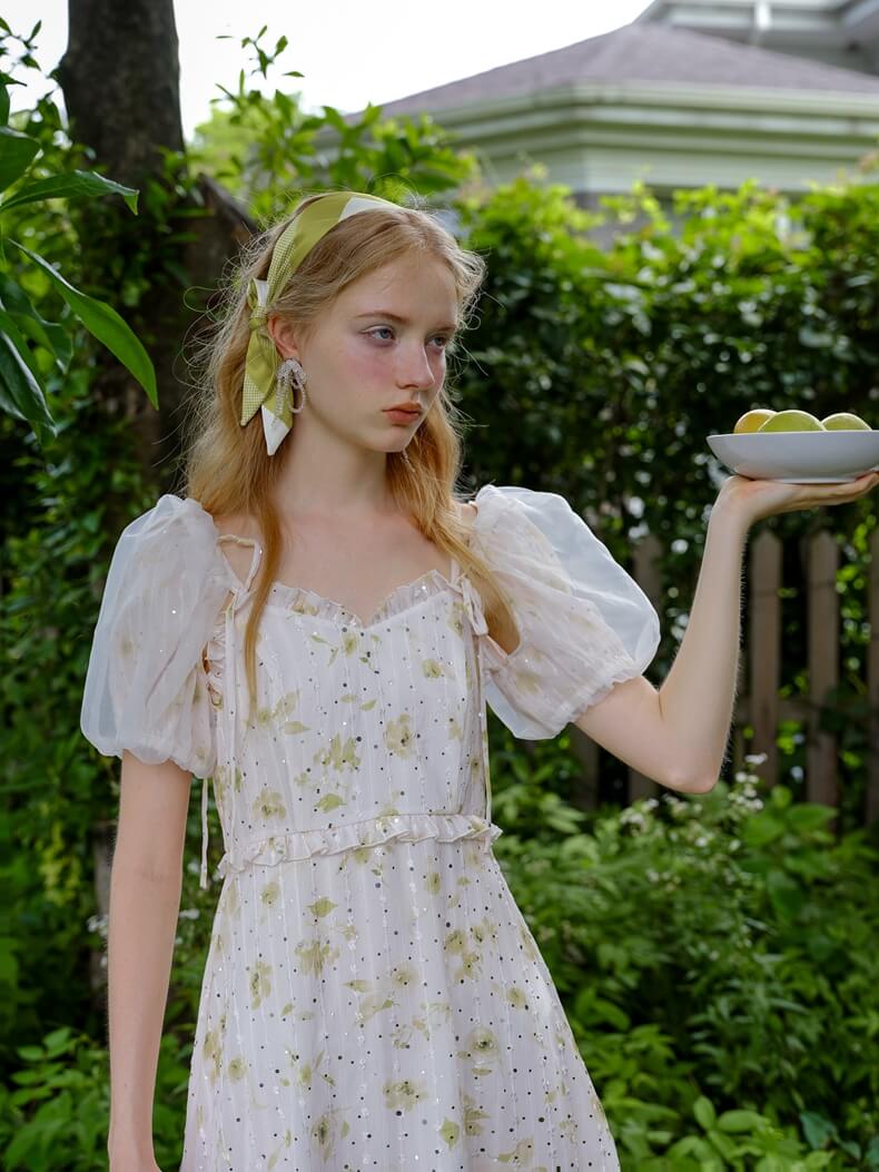 Glitter Flower 2way Dress