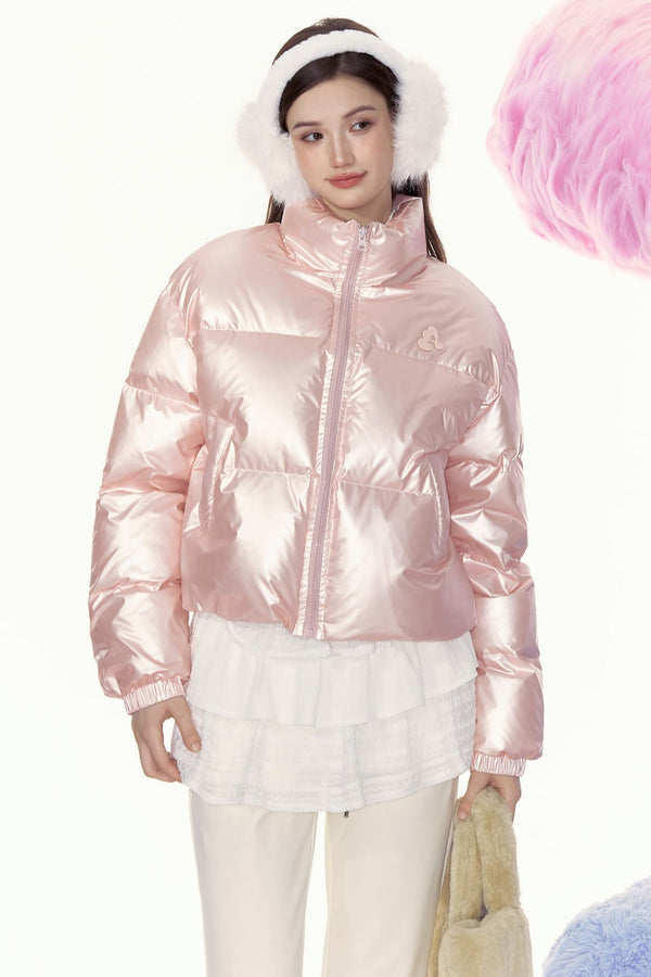 Bloomy Metallic Pink Down