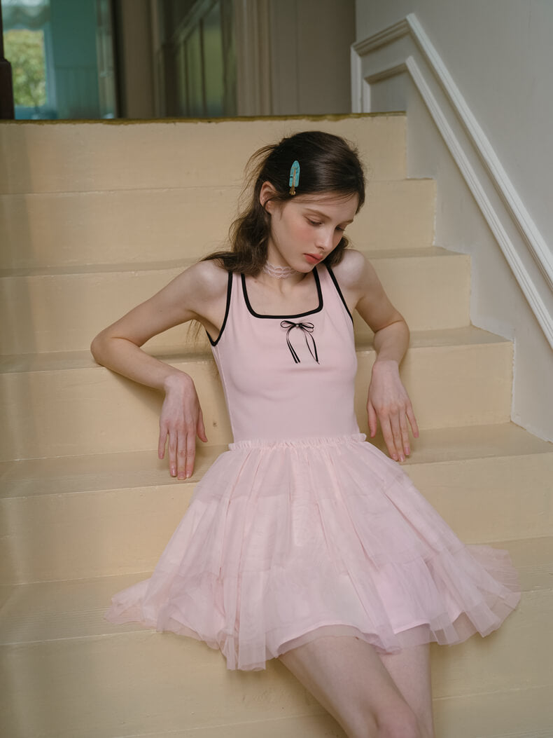 Ballerina Tulle Layered Dress