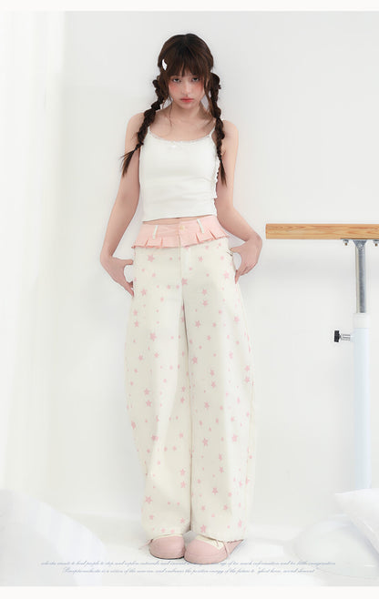 Candy Sky Star Print Pants