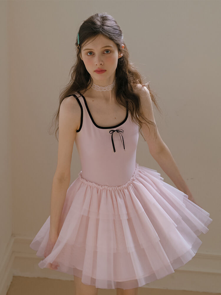 Ballerina Tulle Layered Dress