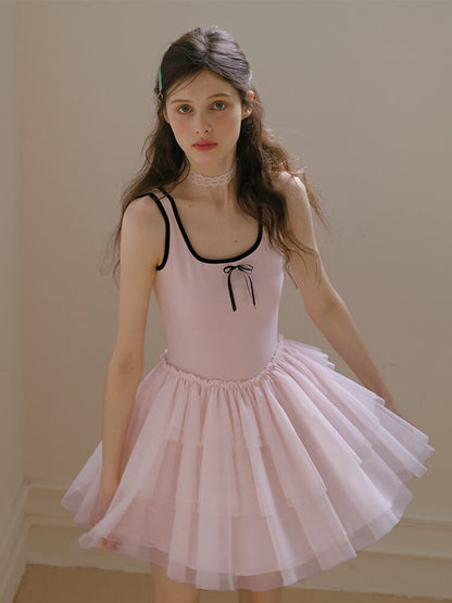 Ballerina Tulle Layered Dress