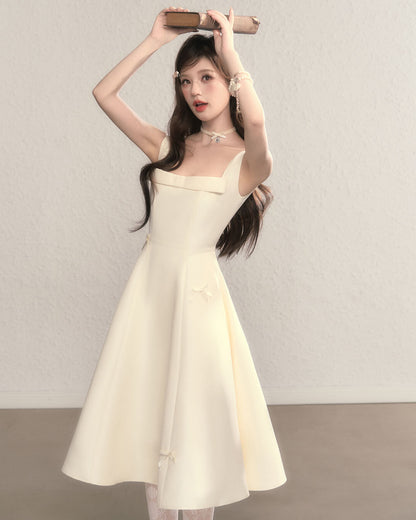Romantic Ribbon Strap Dress（全2色）