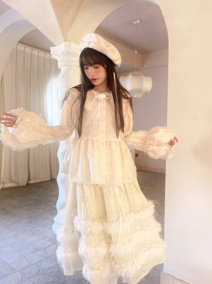 Feather Touch Romantic Blouse（全2色）
