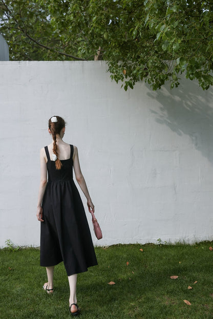 Elegant Ribbon Mode Camisole Dress（全2色）