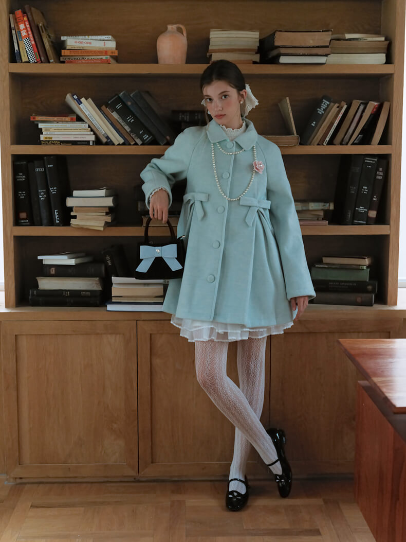 Mint Breeze Classic Flare Coat