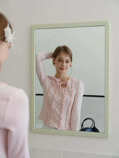 Romantic Sheer Back Ribbon Top