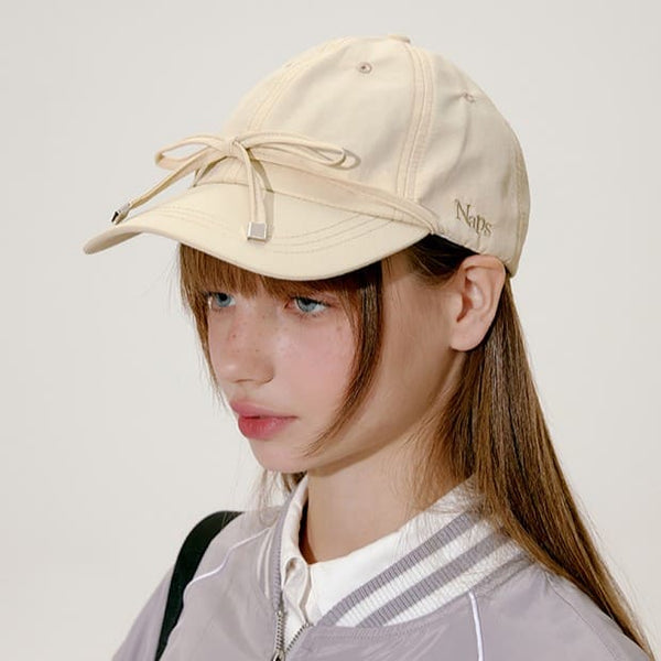 Ribbon Band Natural Color Cap（全2色）
