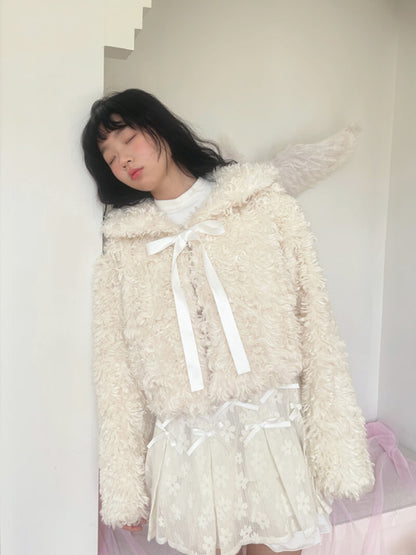 Sugar Fluff Ribbon Collar Jacket（全2色）