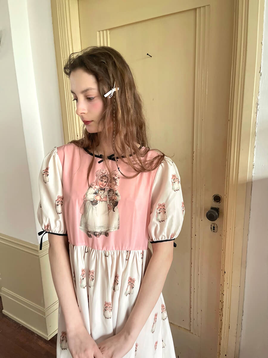 Antique Ribbon Doll Dress