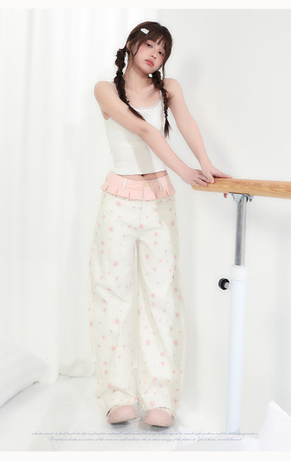 Candy Sky Star Print Pants