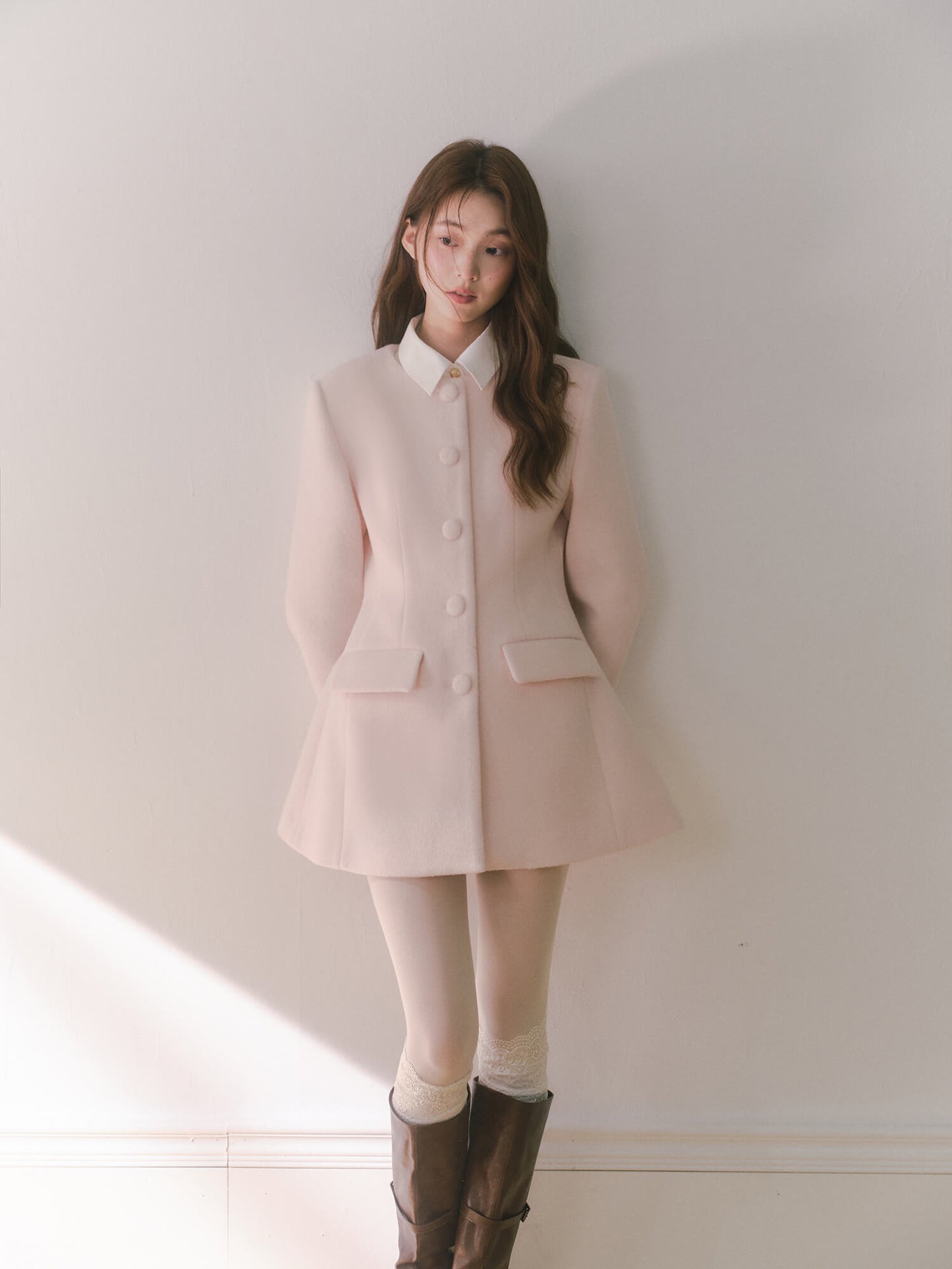 Pink Grace Silhouette Coat