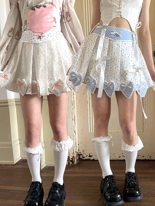 Sugar Pop Heart Ribbon Skirt