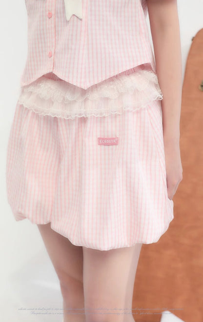 Candy lace gingham ribbon setup