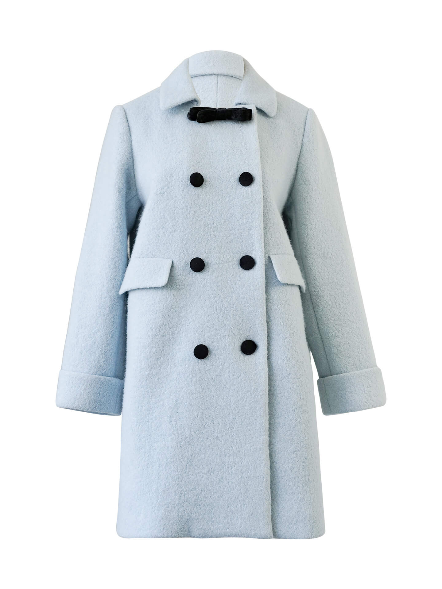 Crystal Mist Double-Breasted Coat