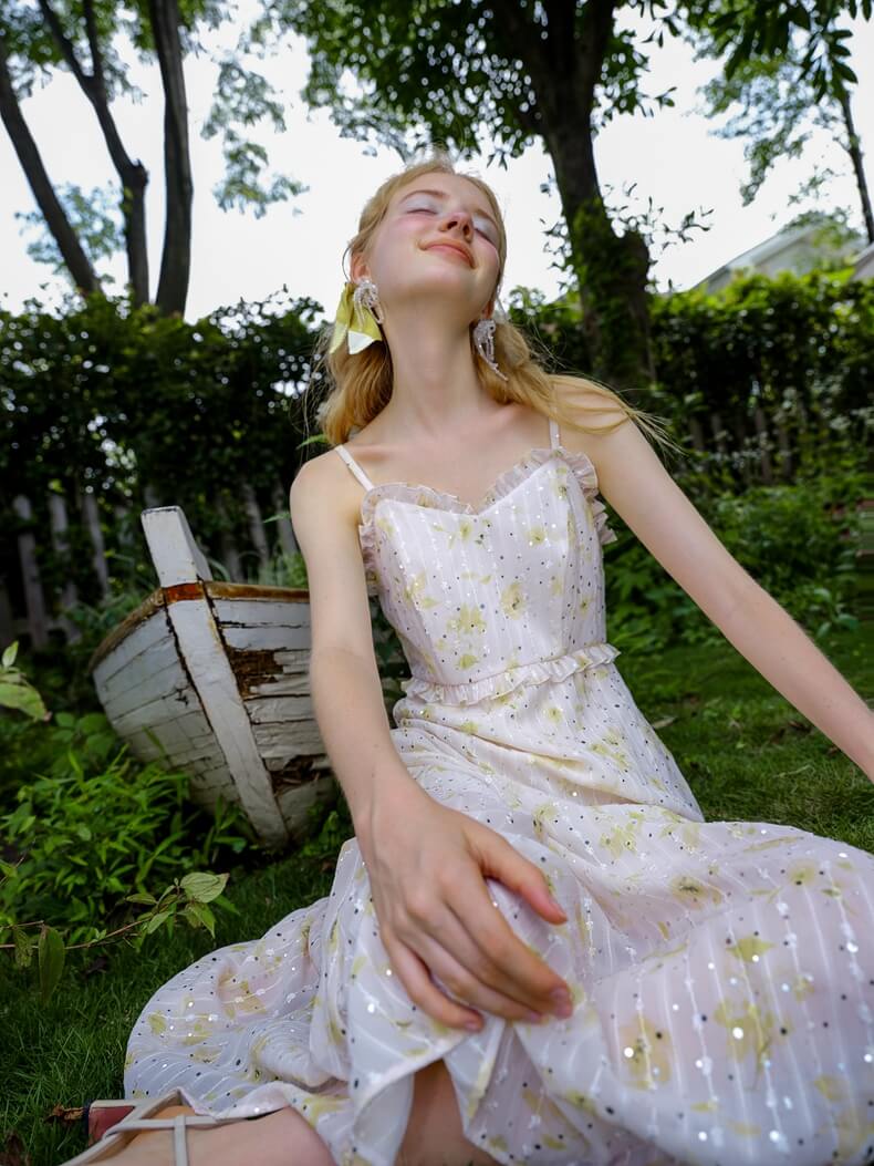 Glitter Flower 2way Dress