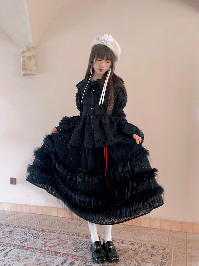 Feather Touch Romantic Blouse（全2色）