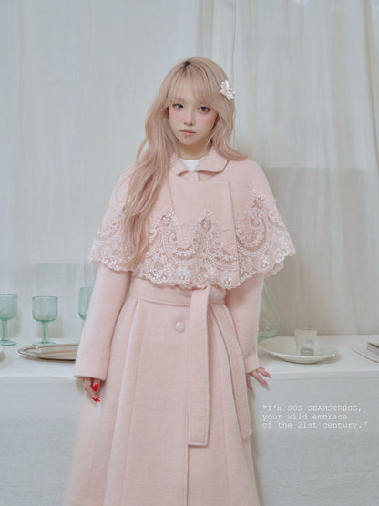 Blossom Lace Mantle Coat