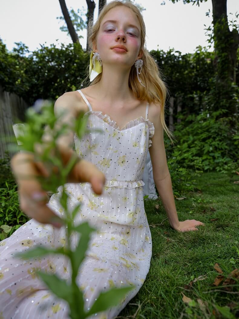 Glitter Flower 2way Dress