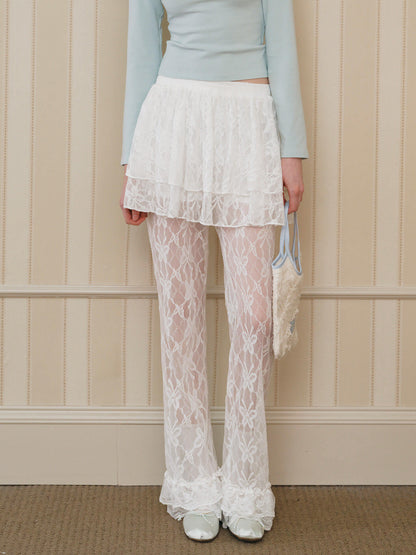 Sheer Romance Layered Pants