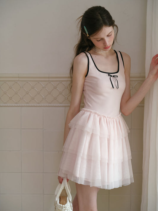 Ballerina Tulle Layered Dress