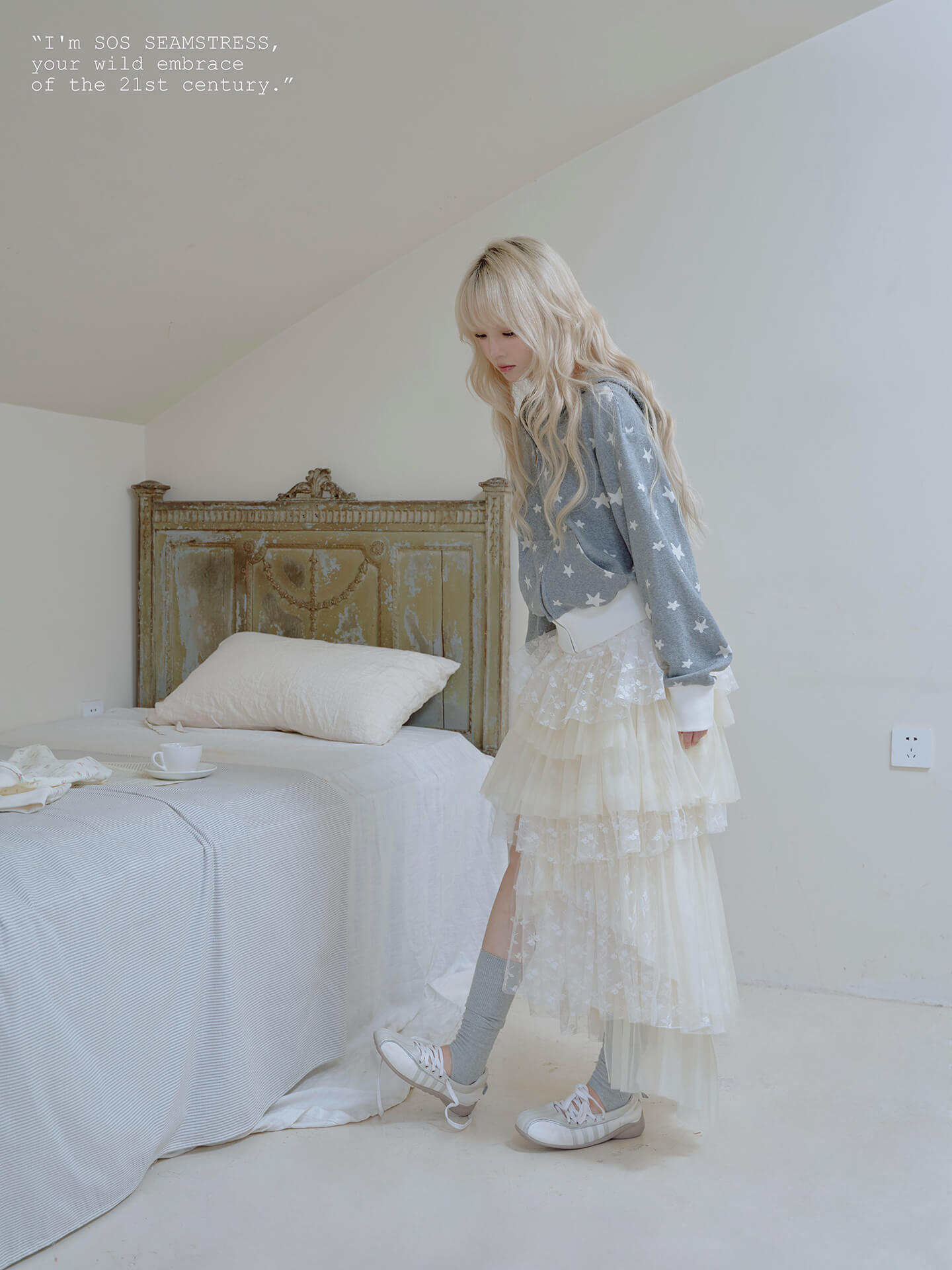 Celestial Lace Tiered Skirt