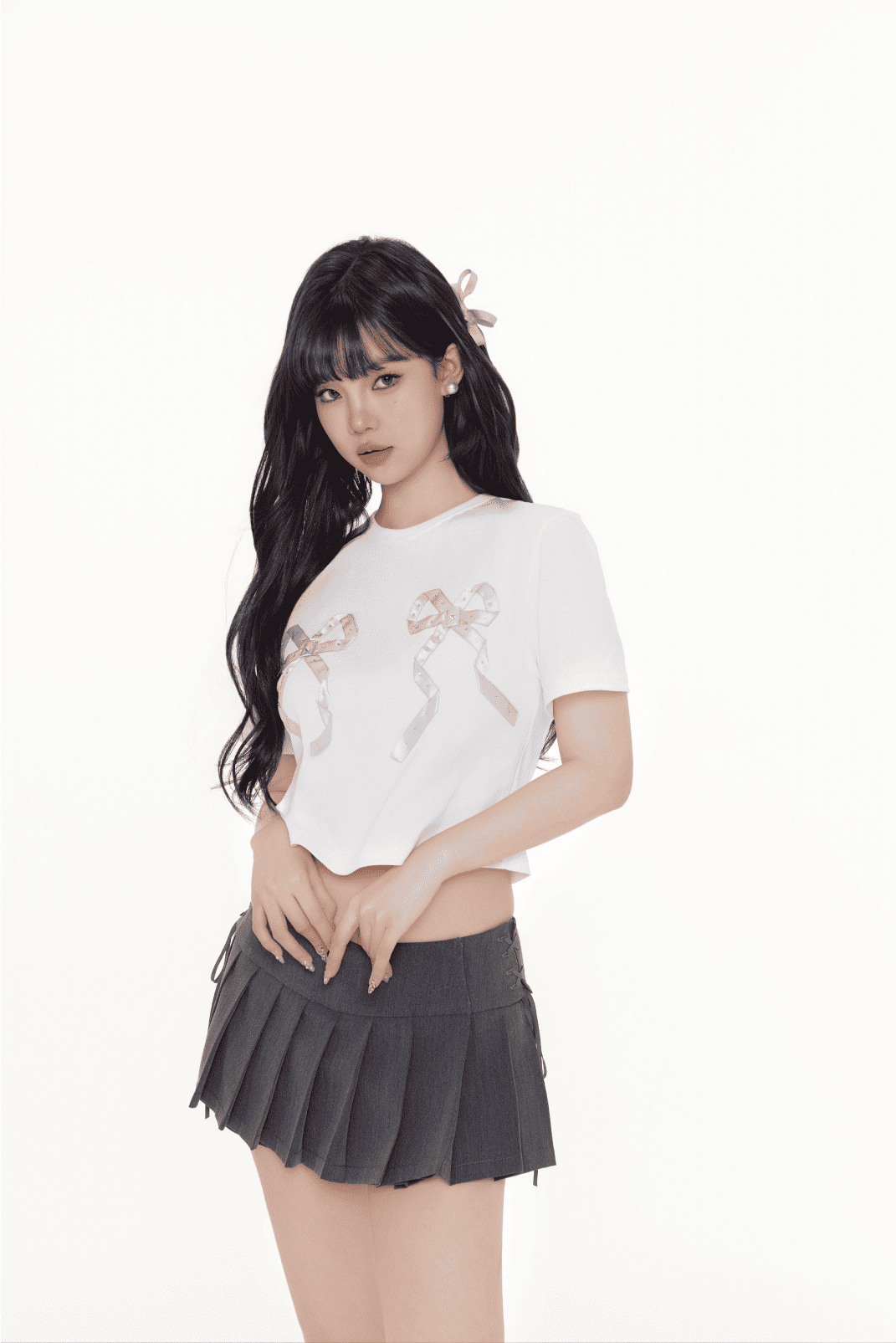 Sweet Double Ribbon T-shirt（全2色）