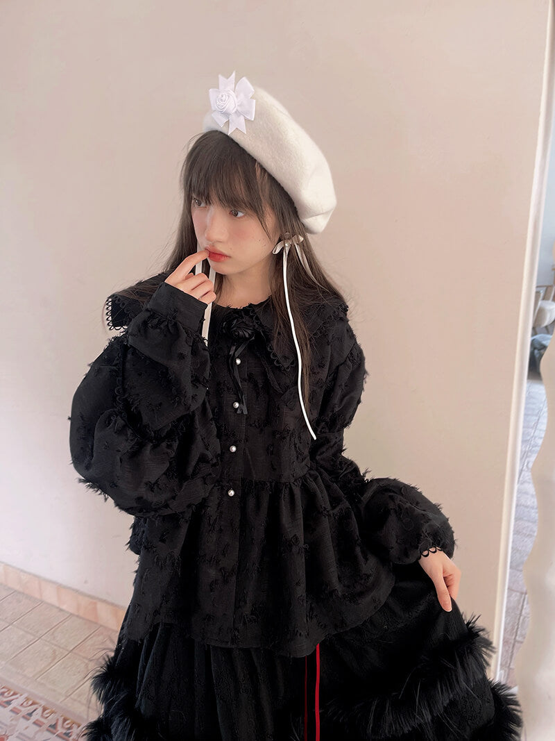 Feather Touch Romantic Blouse（全2色）