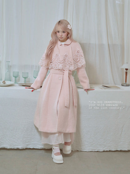 Blossom Lace Mantle Coat