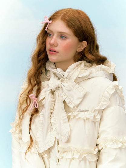 Dreamy Flounce Bow Down Jacket