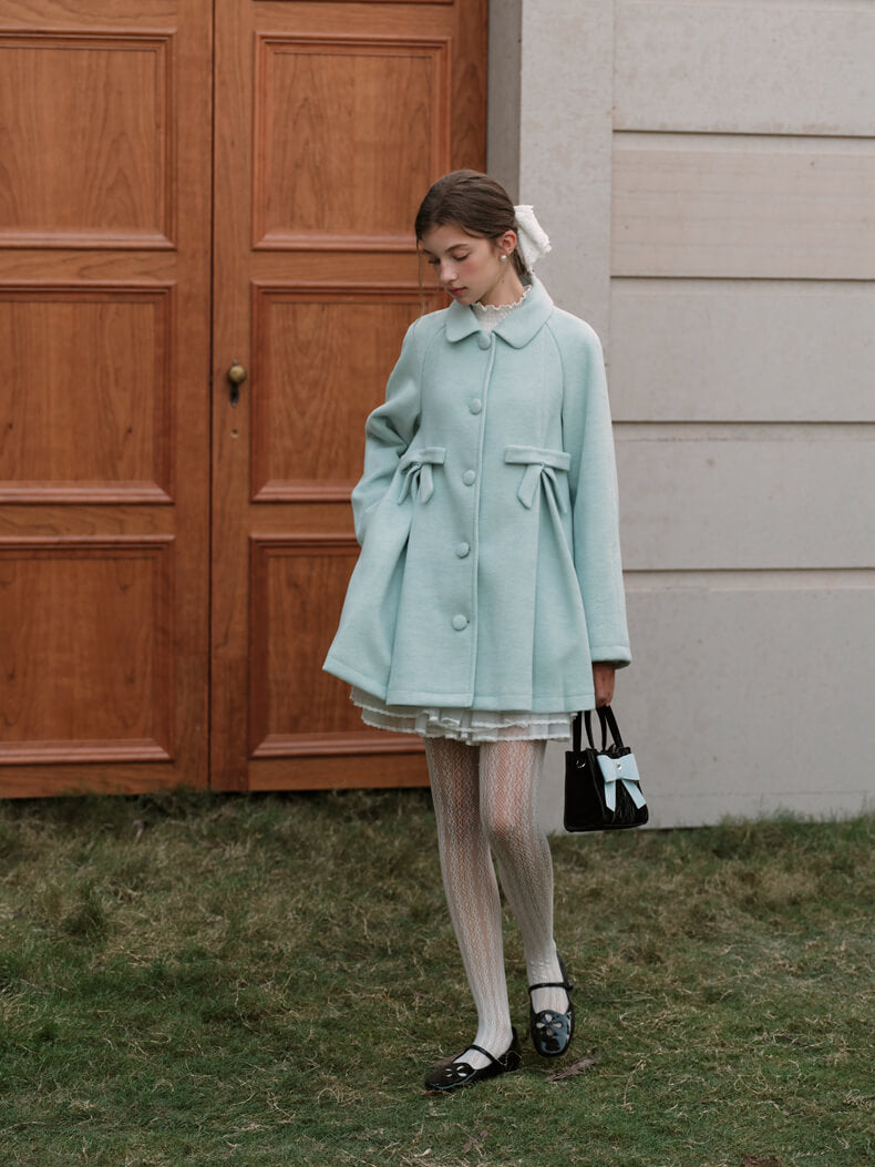 Mint Breeze Classic Flare Coat