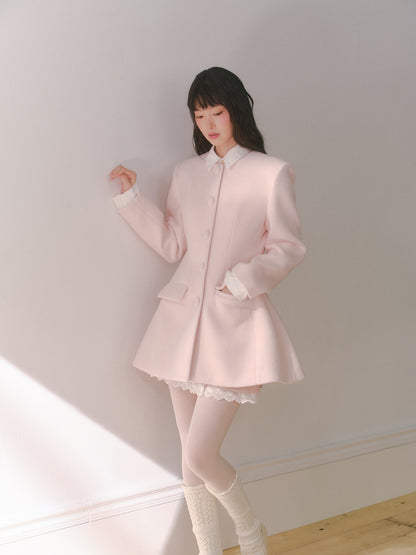Pink Grace Silhouette Coat