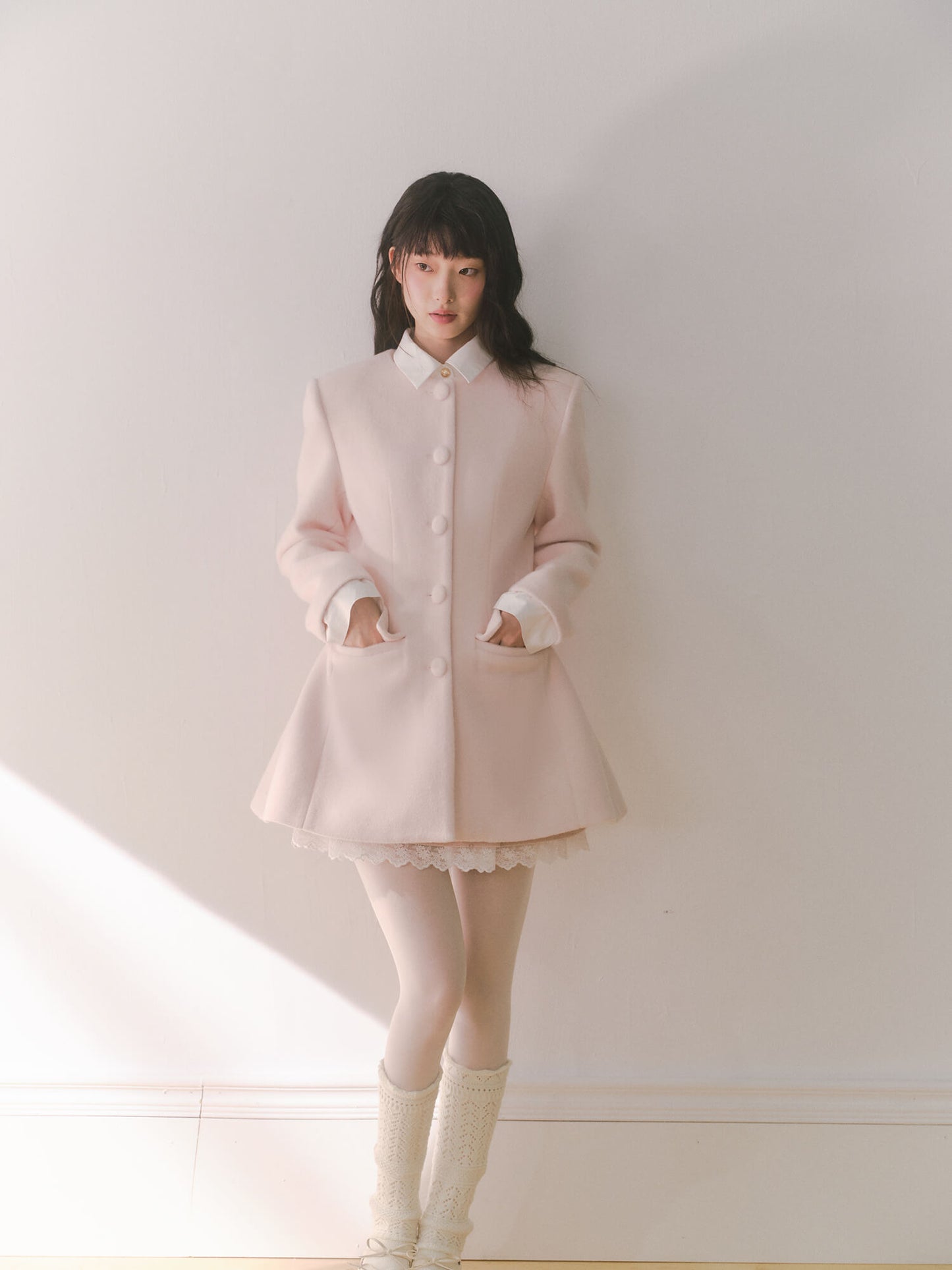 Pink Grace Silhouette Coat