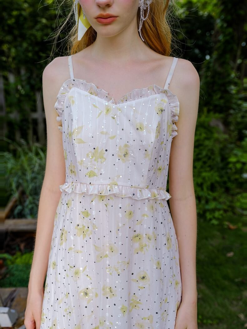 Glitter Flower 2way Dress