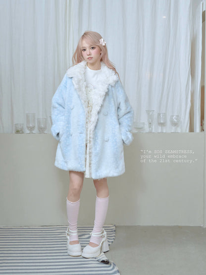 Frosty Mist Faux Fur Coat