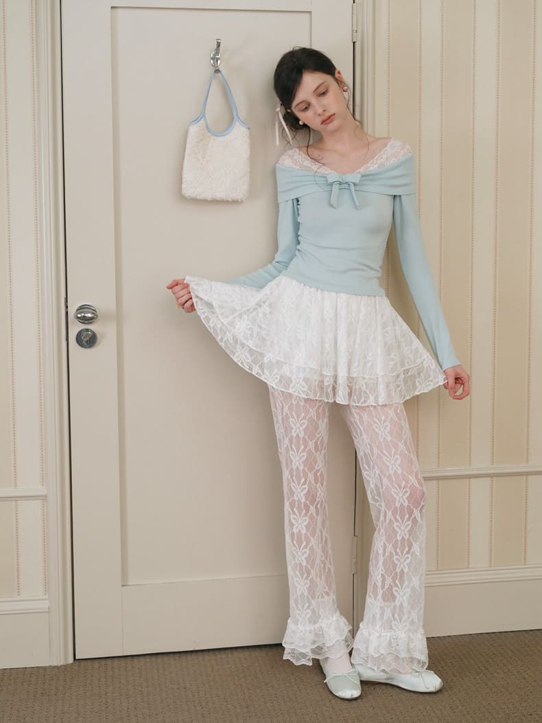 公式】Sheer Romance Layered Pants - Fantage（ファンテージ