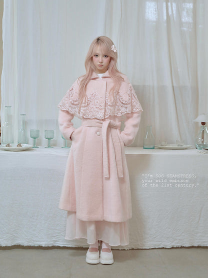 Blossom Lace Mantle Coat