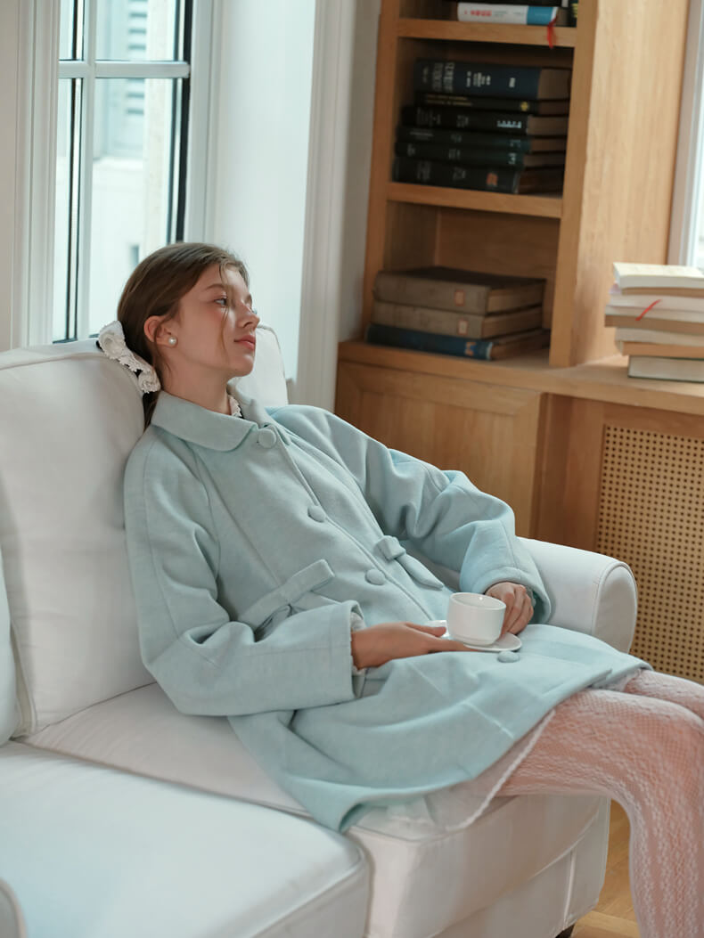 Mint Breeze Classic Flare Coat