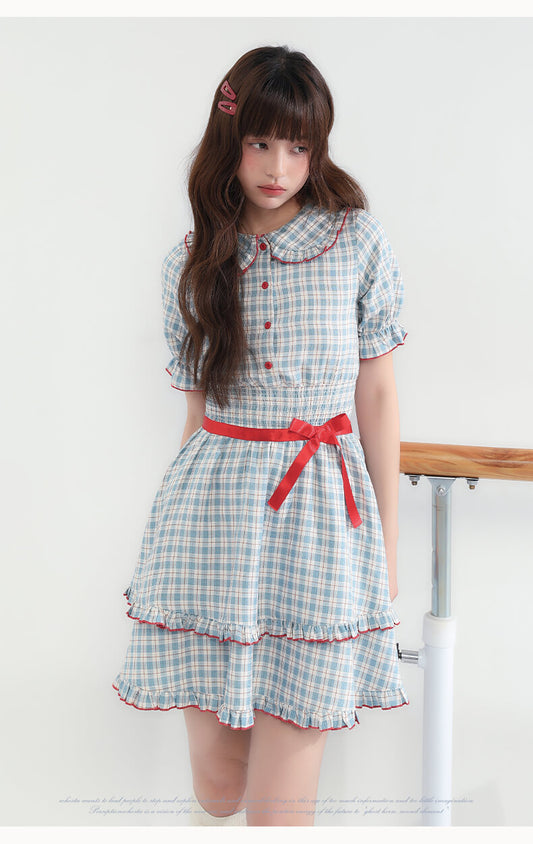 Cherry Pop Checked Dress