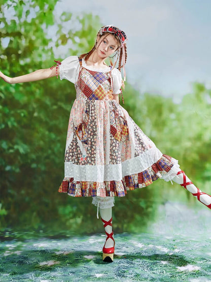 Patchwork Ribbon Garden Dress