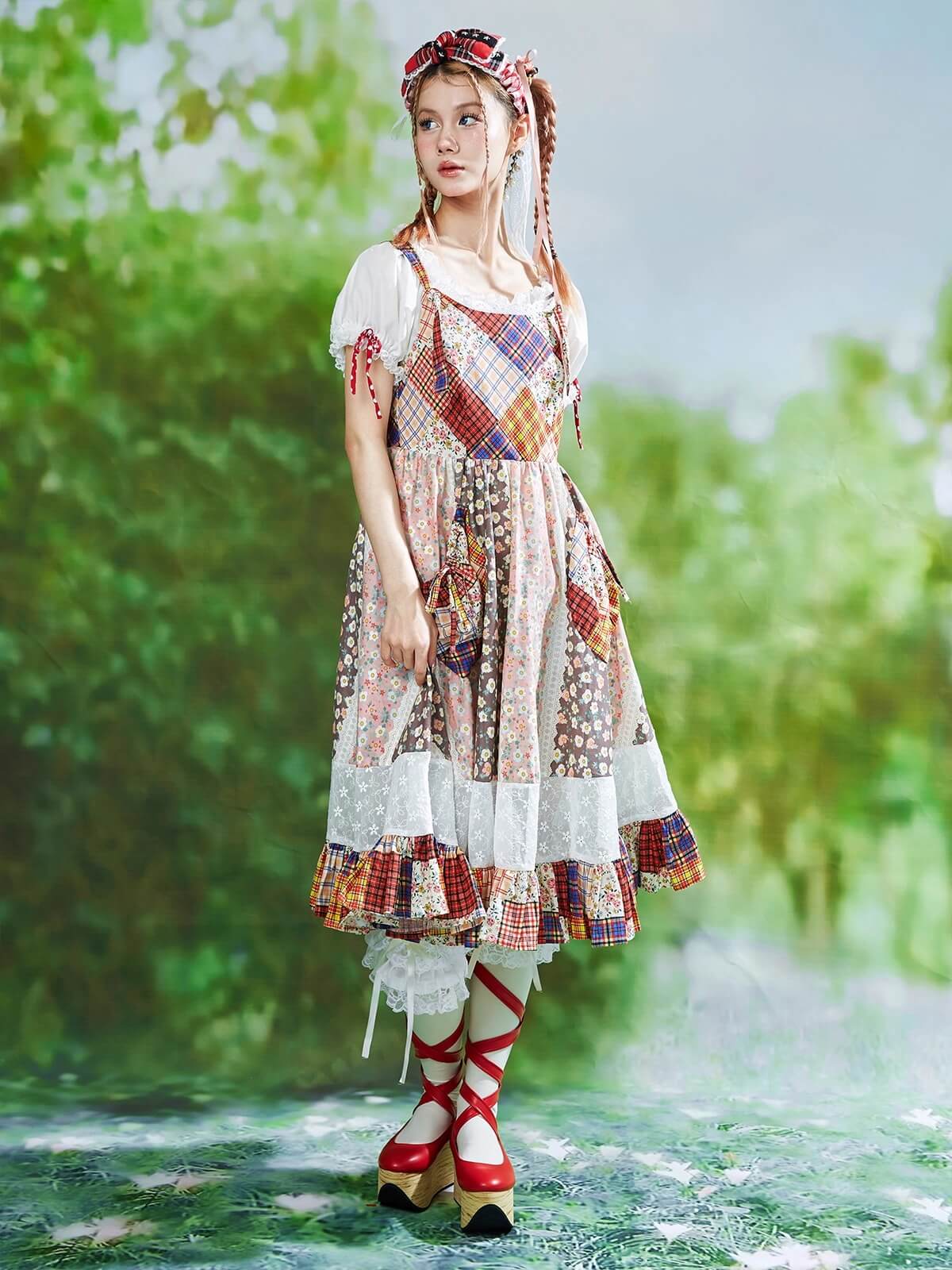 Patchwork Ribbon Garden Dress