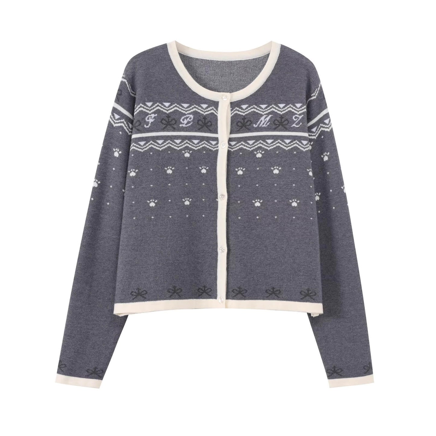 Sweet Paws Nordic Knit Cardigan