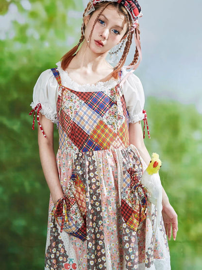 Patchwork Ribbon Garden Dress
