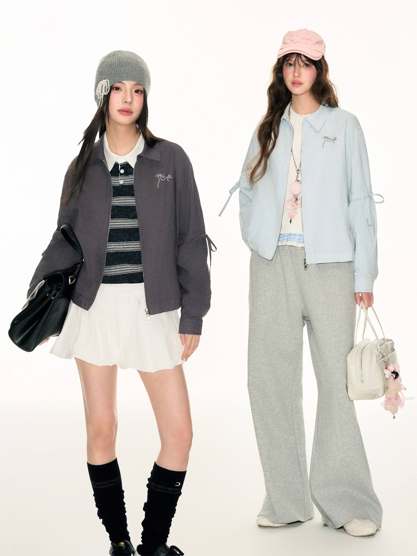 Fluffy Charm Ribbon Blouson（全2色）