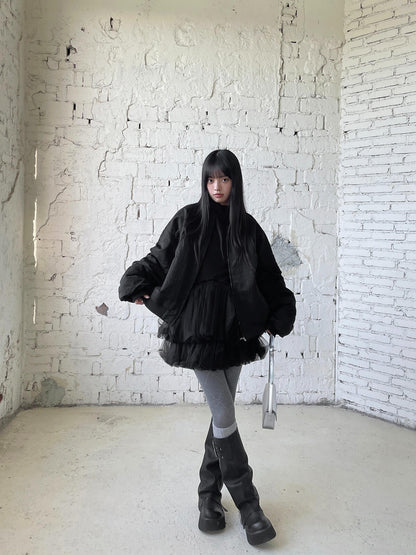 Black Swan Fluffy Tulle Short Dress